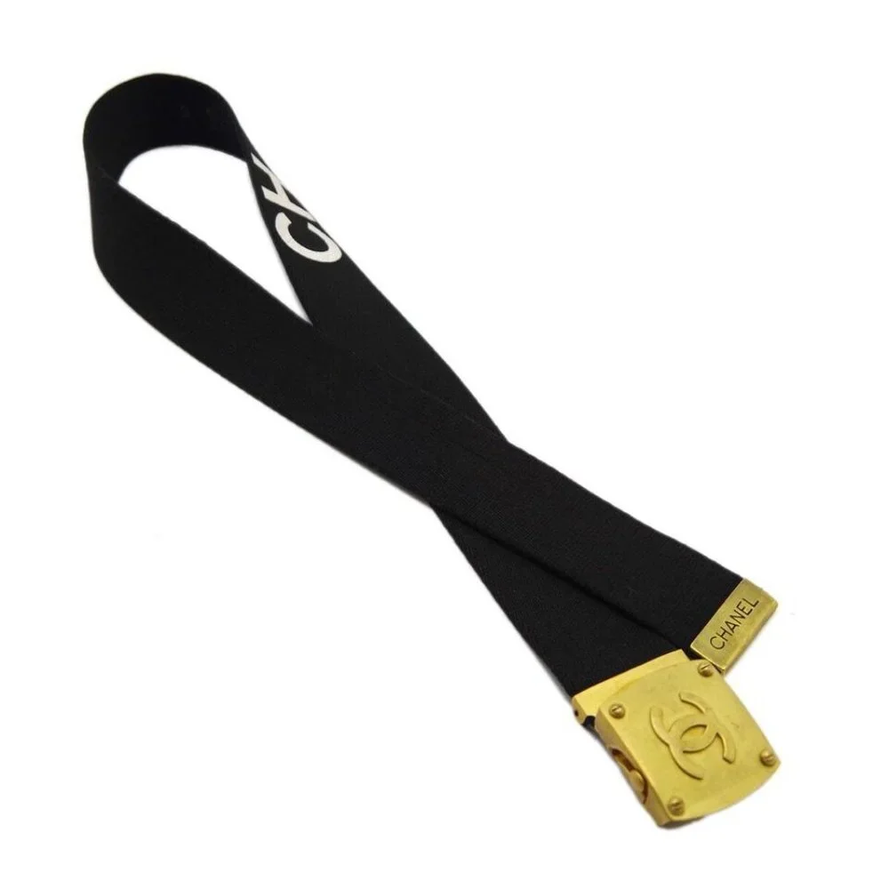 Chanel Black GI Belt 94A #75/30 Small Good 130962
